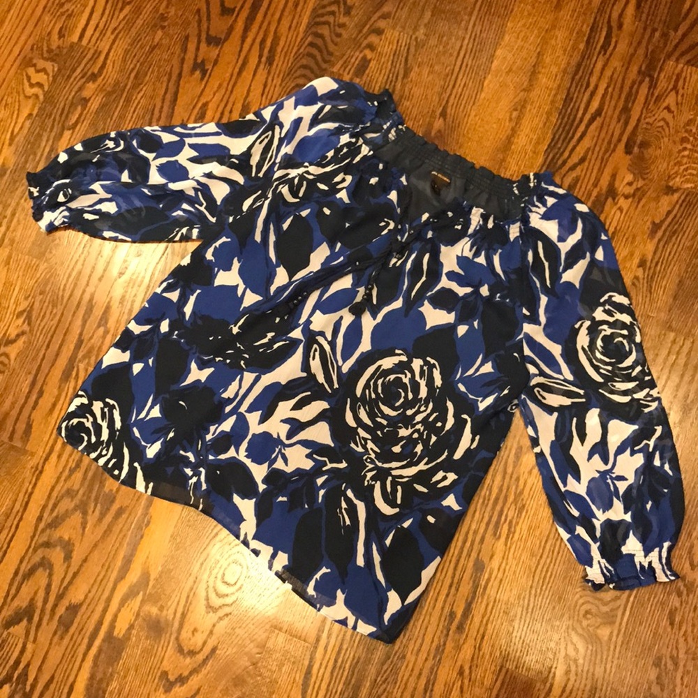 Dana Buchman Sheer Blouse size Lareg
